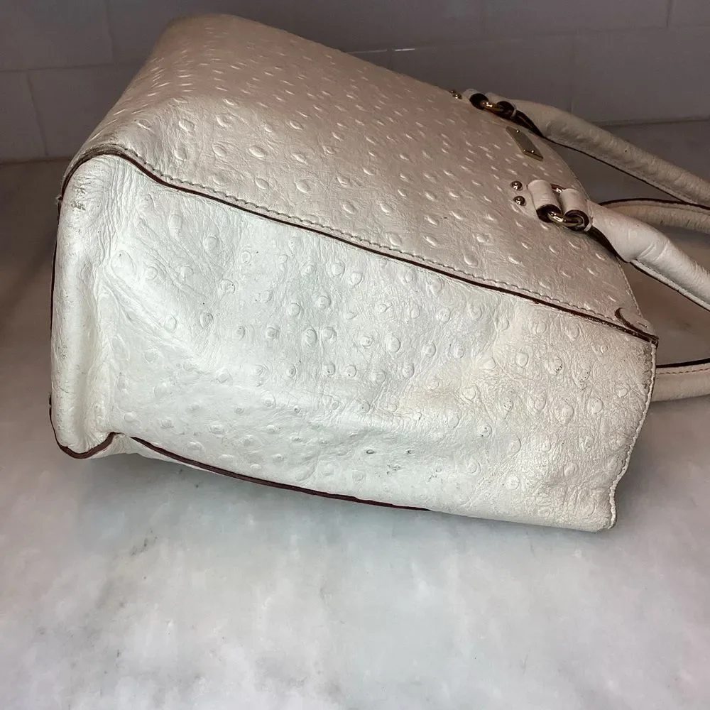 Kate Spade Bag Purse Handbag Leather Wellesley Quinn Ostrich Tote Preloved Bag